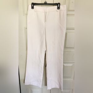 Charter Club White Straight Leg Pants Size 8
